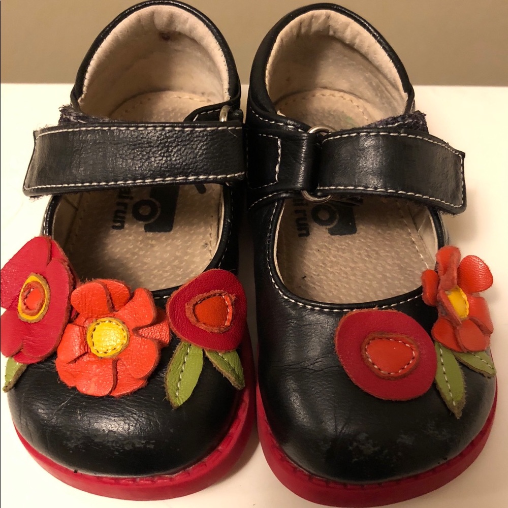 See Kai Run Shoes with Red Flowers